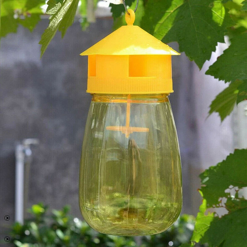 

1PC Plastic Drosophila Trap fruit stalls home farm orchard melon fruit insects fruit fly bee armyworm attracting trapping agent