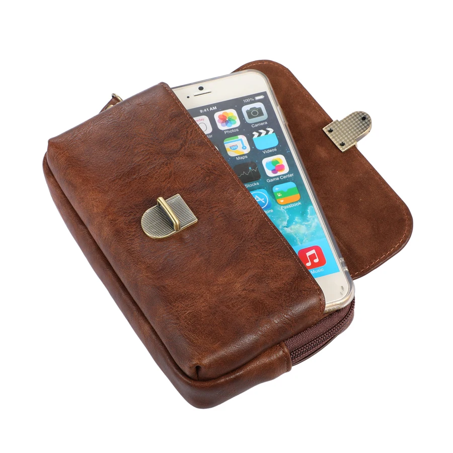 Universal Dual Pouch Belt Clip Holster Case