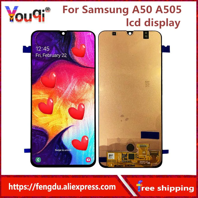 

Youqi LCD For Samsung Galaxy SM-A505FN/DS A505F/DS LCD Display Touch Screen Digitizer Assembly With Frame For Galaxy A505 lcd