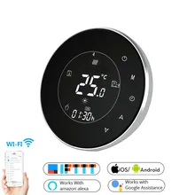 Умный WiFi термостат, регулятор температуры воды, электрический теплый пол, Подогрев воды, газовый котел работает с Echo Google Home Tuya