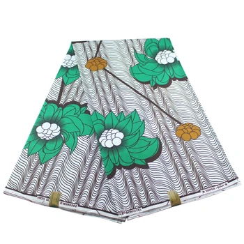 

2019 new dutch Wax African Real Dutch Wax Lotus printing Veritable For Patchwork Sewing