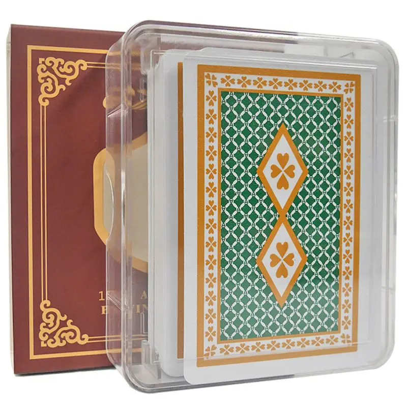 GYT Matting Top пластиковые ПВХ игральные карты для покера-водонепроницаемые, двухсторонние шлифовальные, пластиковая коробка подарочная коллекция