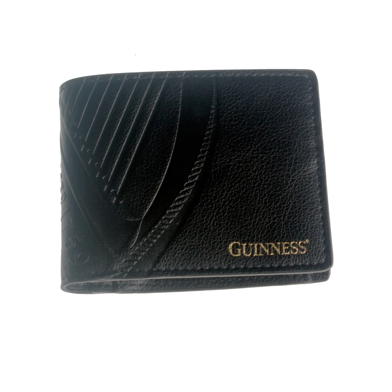 Классический черный двойной кошелек Guinness