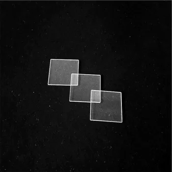 

Thin clear quartz sheet 25*25*1mm quartz plate