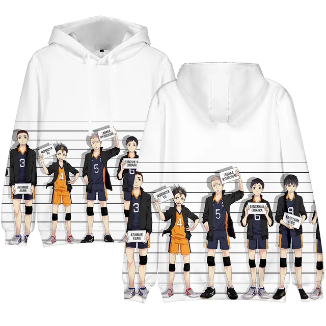 3D Printed Haikyuu Hoodies Sweatshirts Men Women Fashion Hip Hop 3D Comic Haikyuu Kids Hoodie Boys Girls Autumn Pullovers