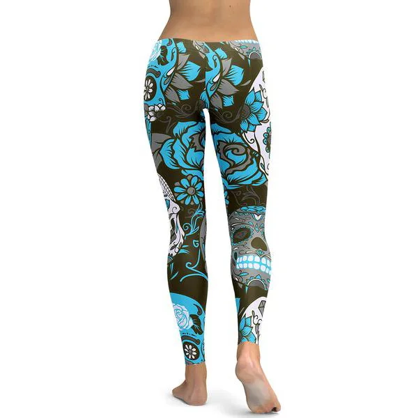 Women Leggings New Flower Digital Print Pant Slim Fitness Push Up Pants Woman Leggins Workout Plus Size High Waist Leggings