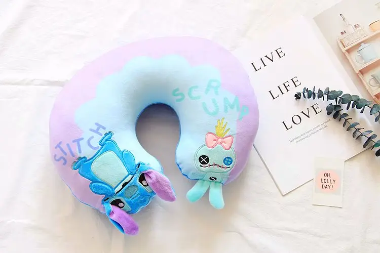 Серия dumbo плюшевая u-образная Подушка стежка плюшевое животное мягкая игрушка Аниме изображение подушка для шеи кукла офисный отдых плюшевый подарок для девочки