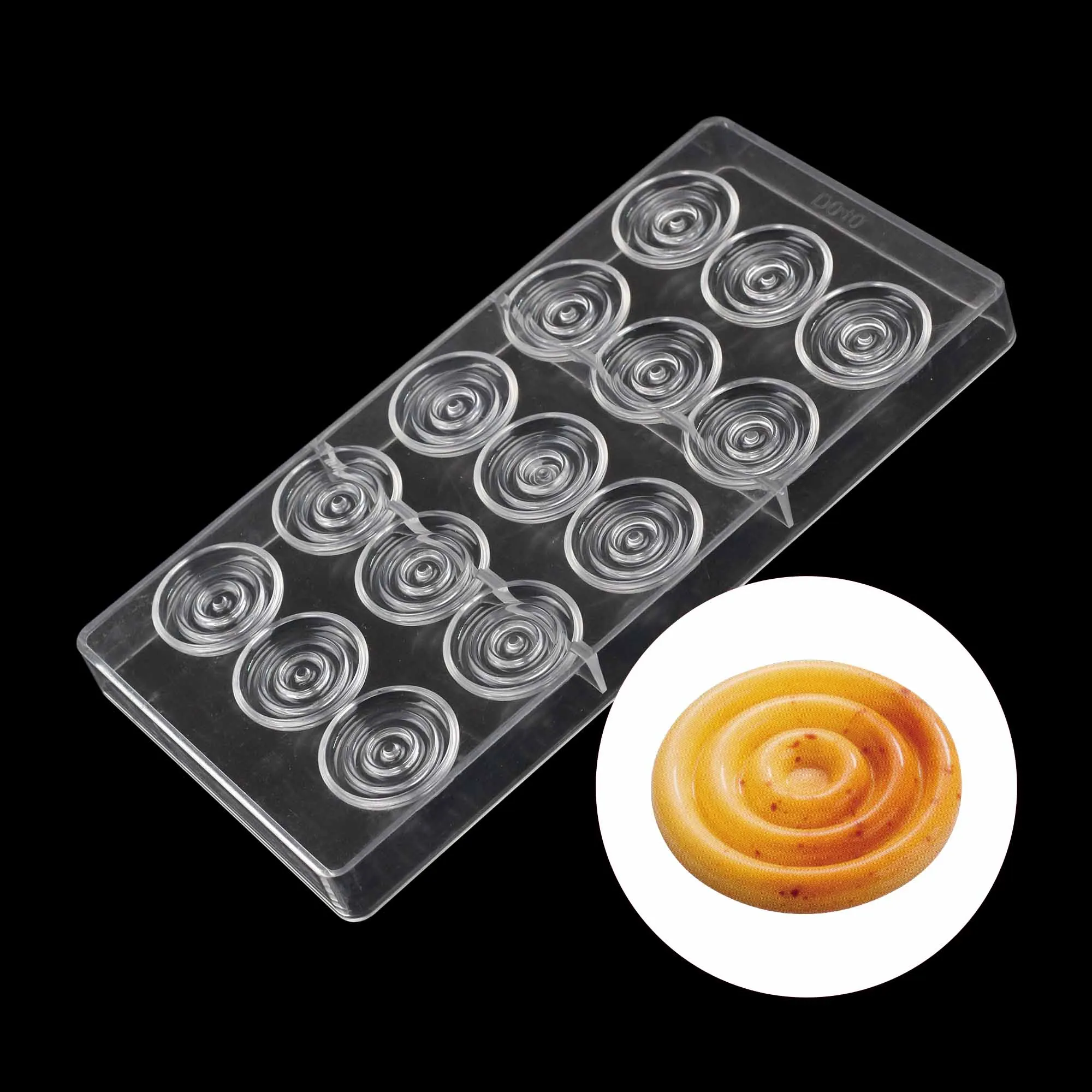 Flake Shaped Circle Chocolate Mold For Cake Decoration, Factory