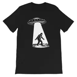 НЛО смешной Bigfoot Графический крутой криптозологический футболки с инопланетянином для мужчин и женщин детская рубашка унисекс футболка