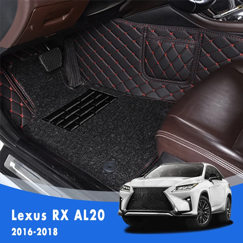 

Для Lexus RX AL20 2016 2017 2018 Роскошные двухслойные проволочные петли автомобильные коврики ковры Авто интерьерные части покрытия напольные вкладыши