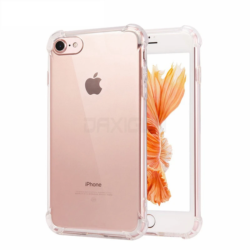 Роскошный противоударный силиконовый чехол для телефона для iPhone 8 7 Plus 6 6S Plus XR XS Max 11 Pro Max чехол s Прозрачная защитная задняя крышка