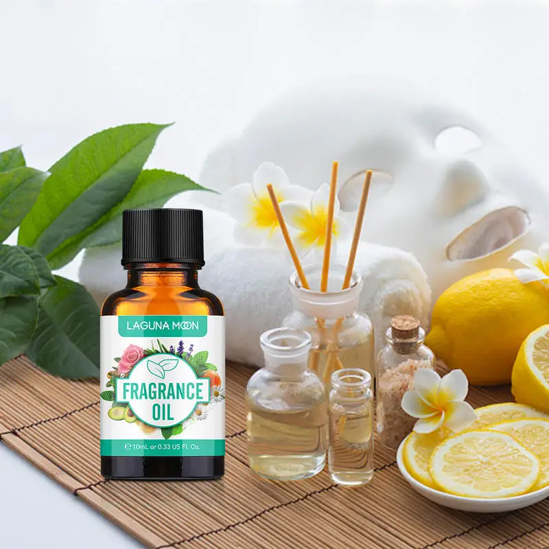 LAGUNAMOON 10ML Angel Oils Essential Lime Basil Midnight Rose Summer Rose Lemon For Candle Soap Making Perfume perfume oil-5