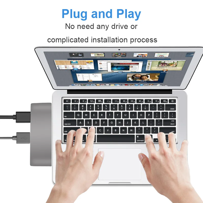 USB концентратор с C на HDMI RJ45 Thunderbolt 3 адаптер для MacBook Samsung Galaxy S9 Huawei Mate 20 P20 Pro Type 0