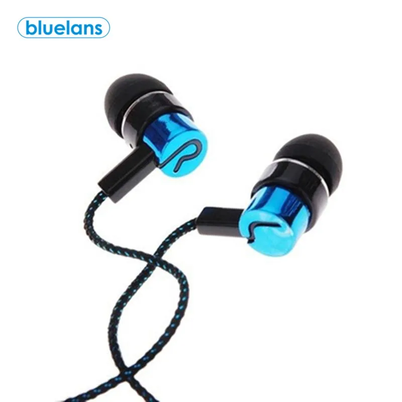 

3.5mm In-Ear Earbud Wired Stereo Braid Cord Earphone Headset for iPhone Samsung