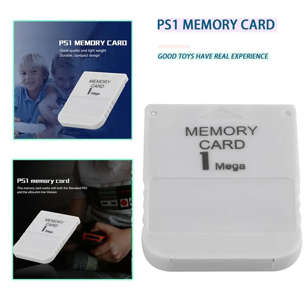 Новая карта памяти PS1 1 Playstation Mega PSX игра практичная доступная белая M 1MB|Картриджи| |