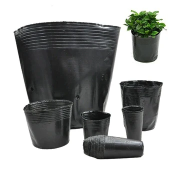 

100pcs Plastic Planter Pot Home Garden Greenhouse Plant Nursery Flower Planting Seedling Grow Pot Portable Seeding Pots