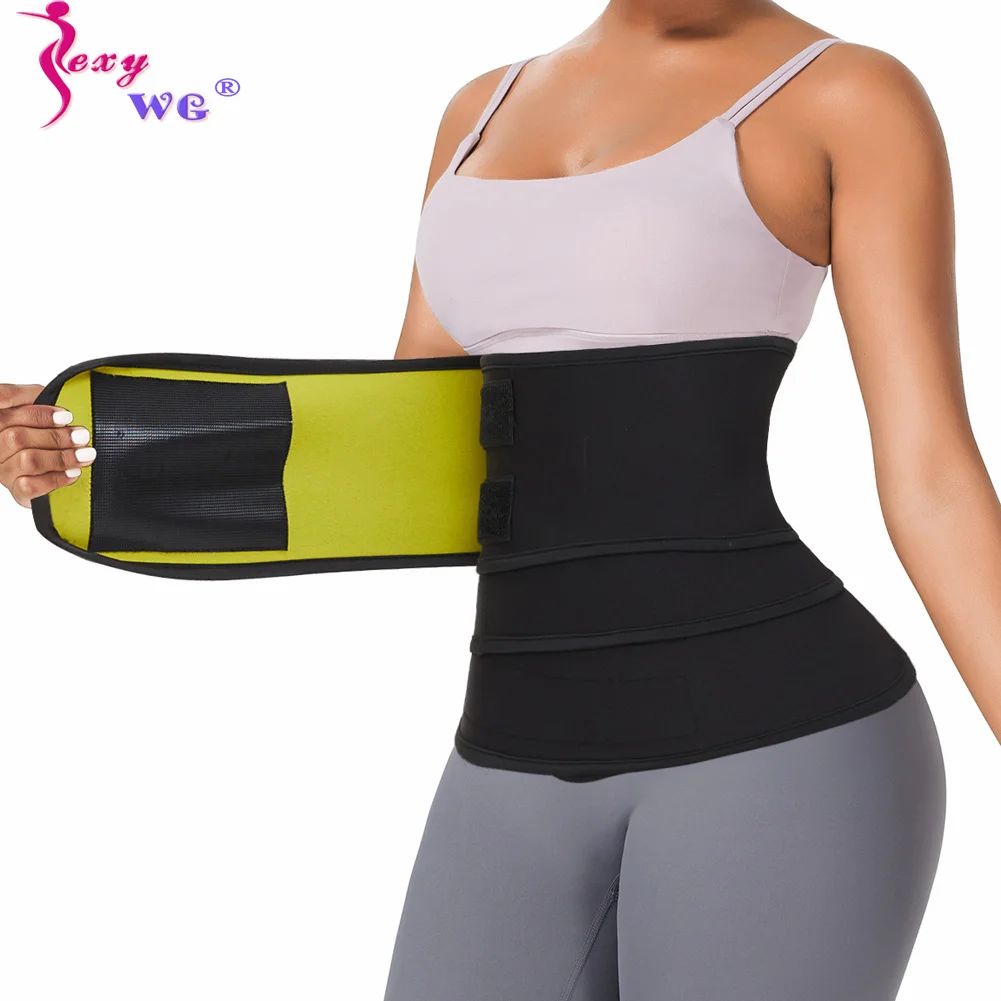 SEXYWG Waist Trainer Slimming Wrap Body Shaper Wholesale Logo Women  Neoprene Fitness Belt Sauna Sweat Weight Loss Trimmer Corset