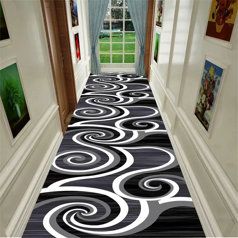 

Long Modern Stairway Carpet Nordic Home Hotel Aisle Runner Rug Corridor Hallway Carpet for Living Room Anti-slip Kitchen Mat