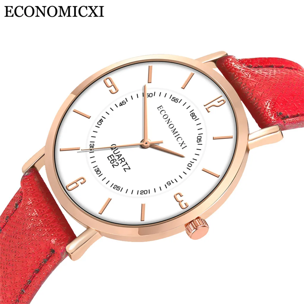 Reloj mujer модные часы для женщин женские часы с кожаным ремешком Кварцевые аналоговые круглые наручные часы женские часы