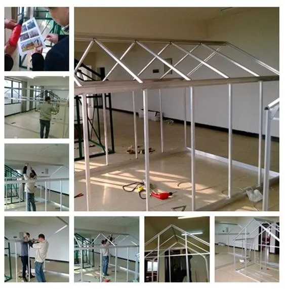 metal frame backyard agricultural aluminium flower greenhouse