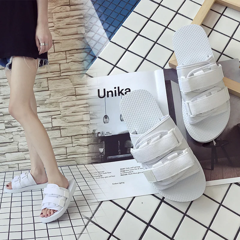 

2019 New Style Slipper Men's Fashion Korean-style Sandals Couples Summer Sandals Anti-slip Sandals Casual Versatile