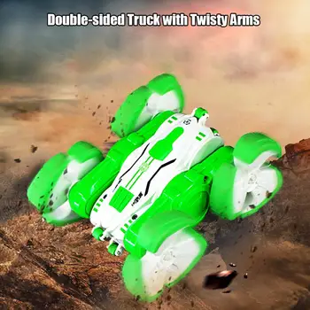 

1:32 RC Stunt Car Double-sided 360 Degrees Tumbling One-key Demo 2.4G Remote Control Kids Toy Trucks Vehicles for Racing