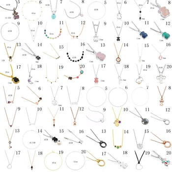 

NEW 2020 100% 925 Sterling Silver Bear Pendant Fashion Necklace High Quality DIY Jewelry Manufacturer Wholesale Free Shipping