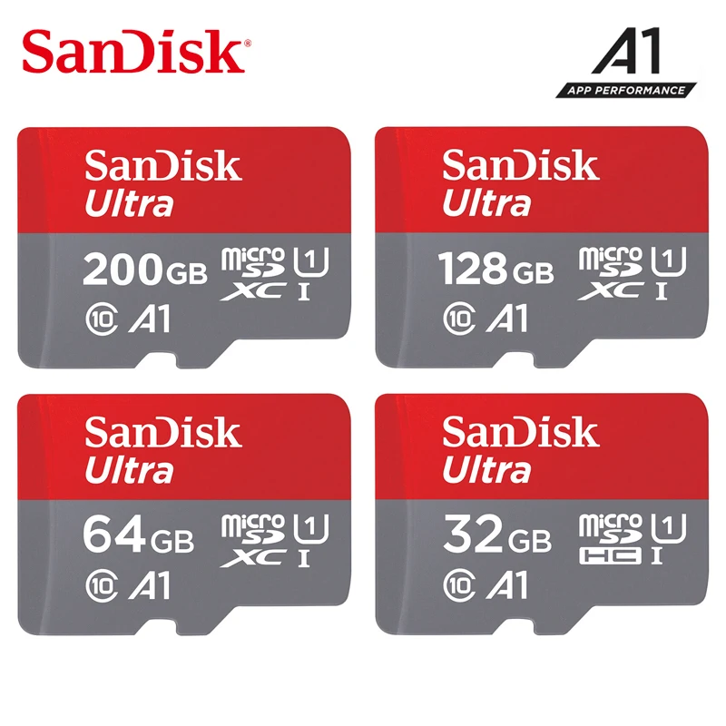 Карта памяти MicroSD SanDisk 32/64/128/256/512 ГБ класс 10|Карты памяти| |