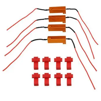 

4 x LED Load Resistors Turn Signals Light Blinker Flash Controllers 50W 6ohm
