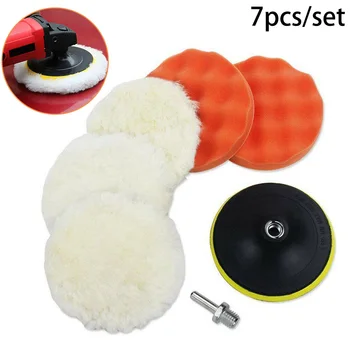 

Polishing Plate Pads Buffing Pads Kit Wool pads Threaded drill bit adapter Compound Polisher Kit Drill Adapter Foam