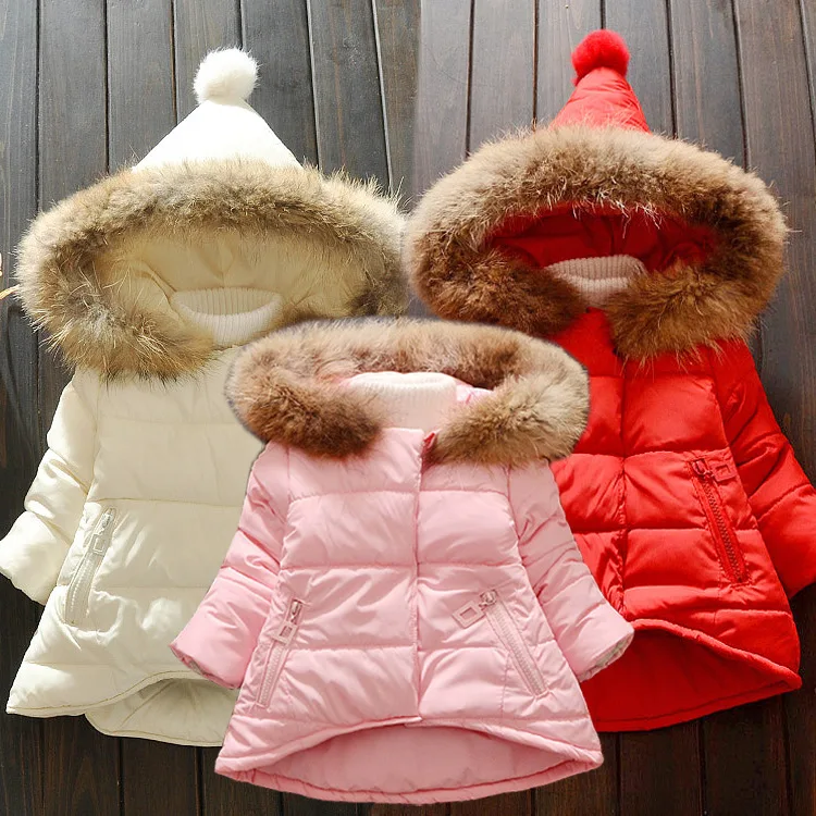 Новое платье для девочек зимняя хлопковая стеганая куртка для детей модное пальто Детская верхняя одежда для девочек, детские теплые Меховая Куртка Носки с рисунком лисицы для малышей, костюм, одежда для детей