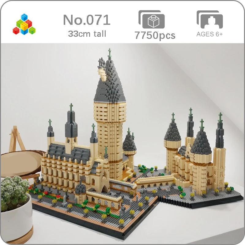 YZ 4708Pcs Architecture Amusement Park Big Castle Mini Building Nano Block