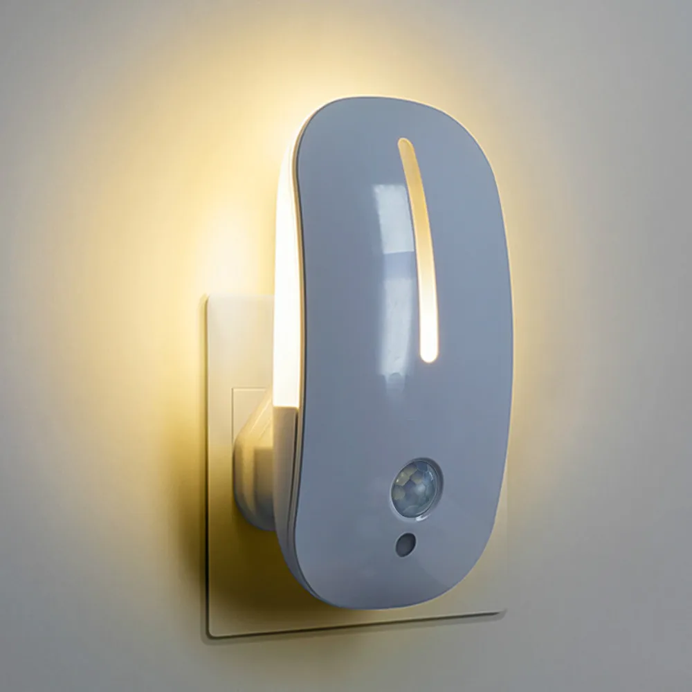 Motion Sensor LED Night Light Infrared Remote Control Smart Home Lamp Auto on/Off with plug for Chirld bedroom | Лампы и освещение