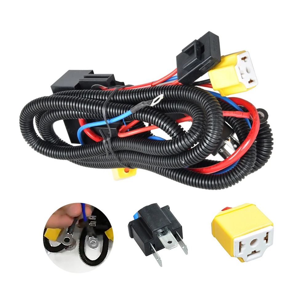 sourcingmap Car Auto Headlight Connector Plug H4 Lamp Bulb Socket 2 Pcs 