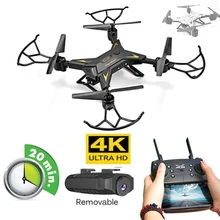 Smart RC вертолет Дрон камера HD 4 K/1080 P wifi FPV селфи Дрон Профессиональный складной Квадрокоптер 20 минут работы от батареи