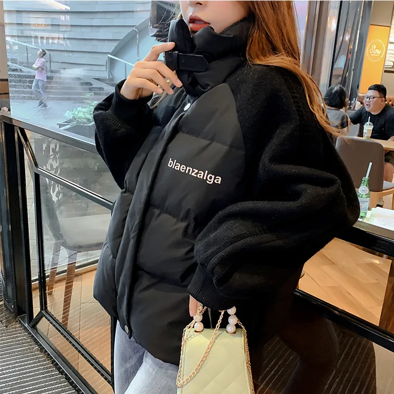 Down Jacket Cotton-padded Clothes Women's L0ve Fashion Warm Coat Online Celebrity Loose Winter New Style Korean-style Versa