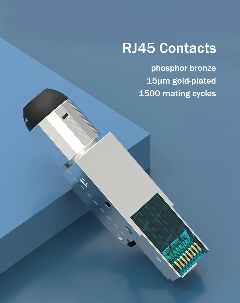 Sólidos, Design Premium, RJ45, Toolless, Cat7, 6A, CAT6, 22, 23AWG
