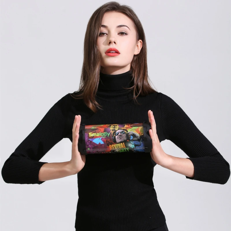 

Outdoor Music Speaker Built-in 3.5mm Audio Jack For Bluetooth 5.0 Wired Wireless Portable Sports Sound Box With Shoulder Strap