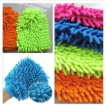 

1pcs Household Cleaning Tools Car Glove Clean Towel Wool Cloth Washing Towel Bathroom Kitchen Bedroom Clean Assistant