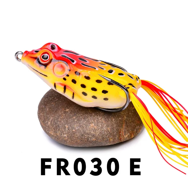 1 Pcs 5G 8.5G 13G 17.5G Frog Lure Soft Tube Bait Plastic Fishing Lure with Fishing Hooks Topwater Ray Frog Artificial 3D Eyes 05