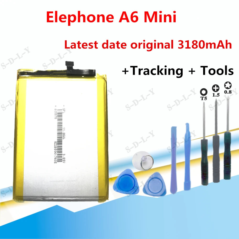 Оригинальный аккумулятор Elephone A6 Mini Phone 3180 мАч 3 8 в для смартфона A6Mini 4G экран 5 71