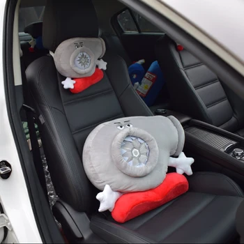 

Turbine Modified Car Pillow Pillow Pillow Waist Pillow Plush Toy Doll Cartoon Creative Gift Car Headrest + Cushion Cute Cushion