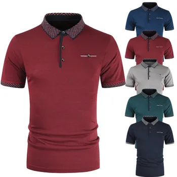 

In the summer of 2020, ebay's new short-sleeved lapel bottom shirt for men's style T-shirt and large-size short-sleeved T-shirt