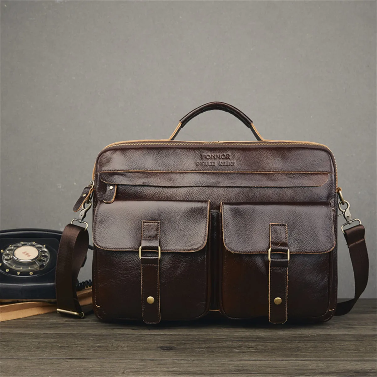 Верхний слой воловья кожа мужской кожаный портфель деловая сумка сумки-мессенджеры мужские винтажные сумки на плечо мужские большие сумки для ноутбука