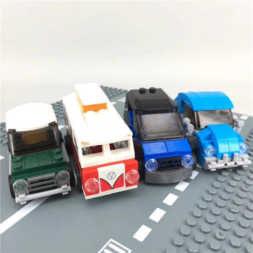 Детский городской строительный блок игрушка MOC мини автомобиль задняя машина Жук