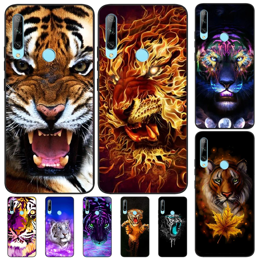 

OFFeier Animal ferocious tiger Black TPU Soft Phone Case Cover For Huawei Enjoy 7S 8 7 7PLUS 8PLUS 8E 9 9E 9PLUS 10PLUS