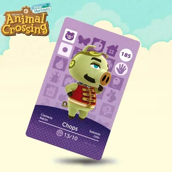 

185 Chops Animal Crossing Card Amiibo Cards Work for Switch NS 3DS Games