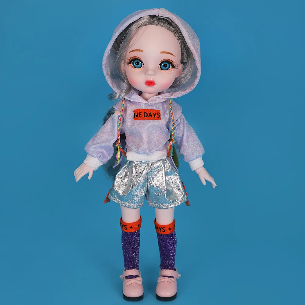 Dream Fairy 1/6 BJD 28 Joints Body Dolls with Clothes Shoes Lucky Angel Series 28cm Ball Jointed Dolls Full Set Gift for Girls 14