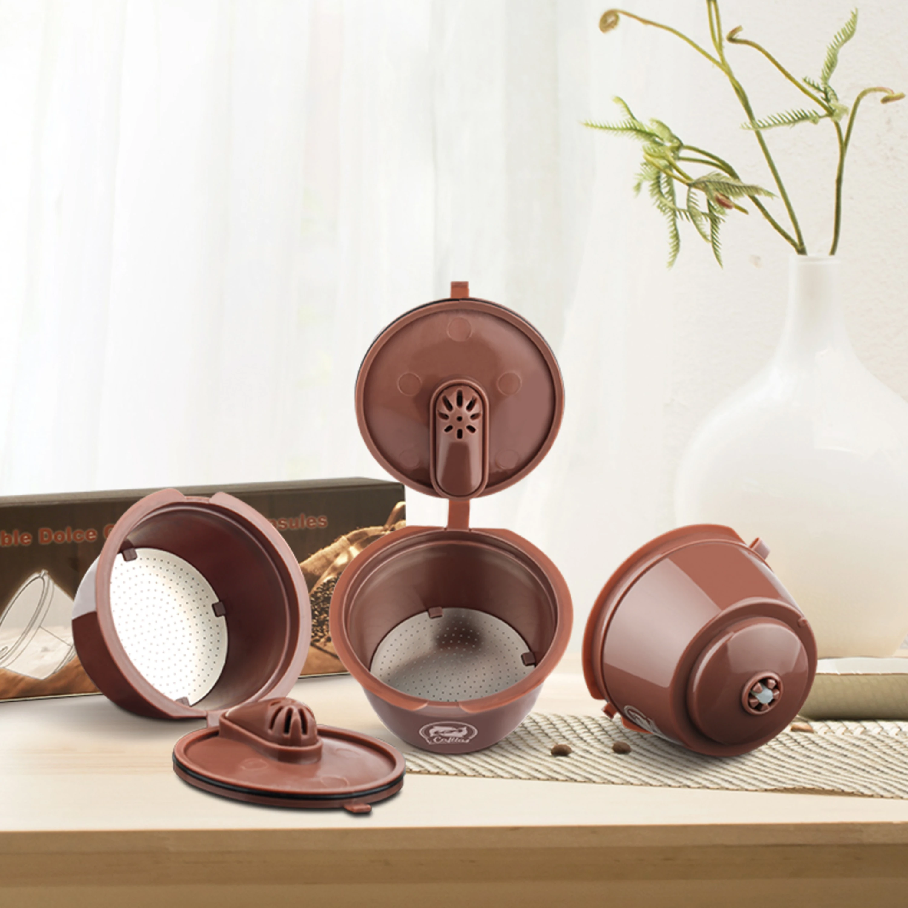 재사용 가능한 커피 캡슐, 돌체 구스토 업그레이드 리필 가능 커피 포드 필터, 네스카페 카페테이라 머신 크레마 커피 필터 