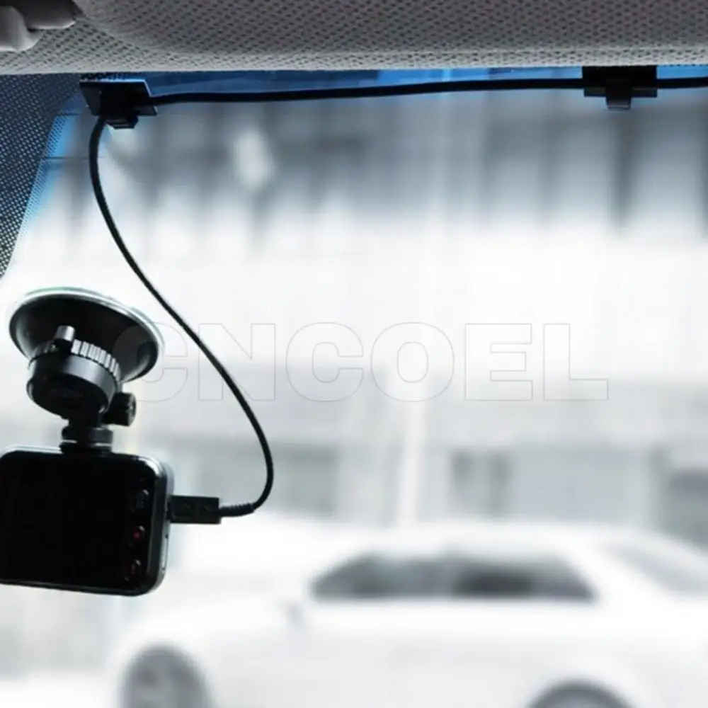 Cable Clip Cable Clamp Self-adhesive Car Wire Clip Fixer Holder Cable Holder Rectangle Plastic Mount Clamp 20Pcs